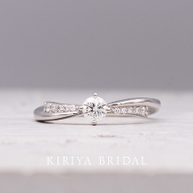 ＫＩＲＩＹＡ　ＢＲＩＤＡＬ　（宝石の桐屋）:楚々(soso)【結】｜ふたりの固い絆を結び目で表現｜※センターダイヤモンド込み