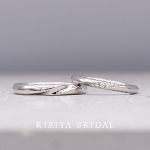 ＫＩＲＩＹＡ　ＢＲＩＤＡＬ　（宝石の桐屋）:楚々シリーズ【木漏れ日】｜シンプルで落ち着きのあるストレート型｜