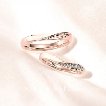 ＫＩＲＩＹＡ　ＢＲＩＤＡＬ　（宝石の桐屋）:楚々【木漏れ日（V型ウェーブ）】K18PG