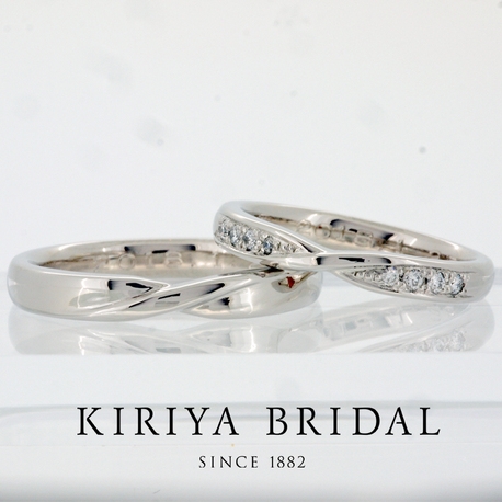 ＫＩＲＩＹＡ　ＢＲＩＤＡＬ　（宝石の桐屋）:【フルオーダーメイド】メビウスマリッジリング