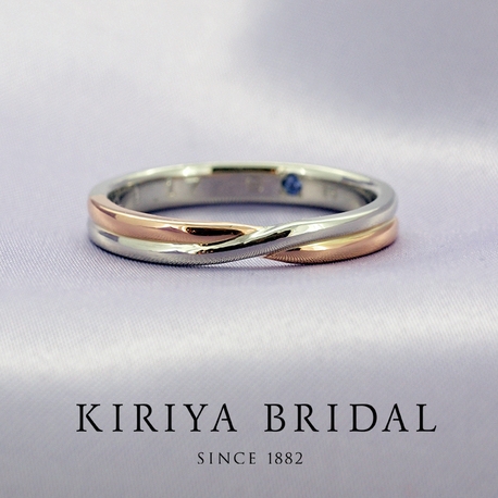 フルオーダーメイド 異素材が優しく折り重なるマリッジリング ｋｉｒｉｙａ ｂｒｉｄａｌ 宝石の桐屋 ゼクシィ