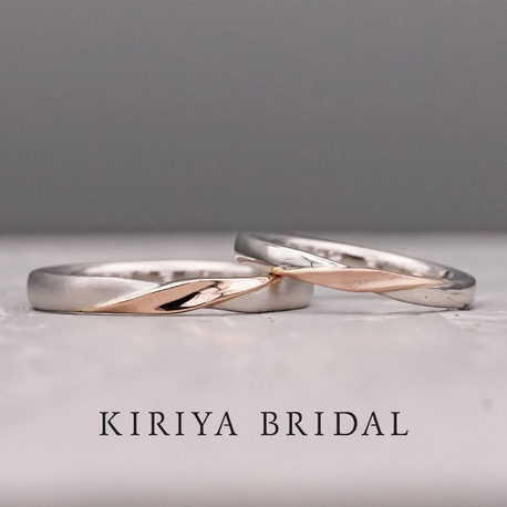 ＫＩＲＩＹＡ　ＢＲＩＤＡＬ　（宝石の桐屋）:【KIRIYA BRIDAL特製】フルオーダーメイドリング/鍛造コンビネーション