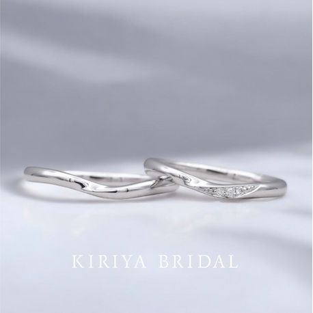 ＫＩＲＩＹＡ　ＢＲＩＤＡＬ　（宝石の桐屋）:楚々シリーズ【木漏れ月】V型ウェーブ