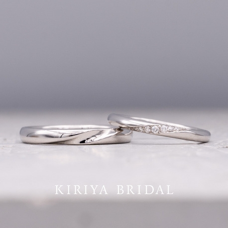 ＫＩＲＩＹＡ　ＢＲＩＤＡＬ　（宝石の桐屋）:楚々シリーズ【木漏れ日】｜シンプルで落ち着きのあるストレート型｜
