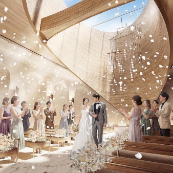 結婚式場：リニューアル【黒毛和牛試食&アマギフ付】新チャペル×演出体験