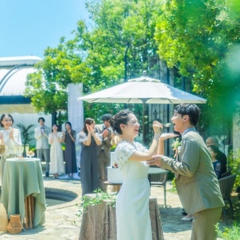 結婚式場：残▲新緑の貸切ガーデンW！解放感×リゾート×上州牛試食*Gift付