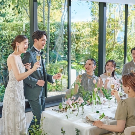 ニーズ大阪本町 by T&G WEDDING　（旧 アクアガーデンテラス 大阪）：【10名～挙式会食プラン】国産牛試食付♪貸切ヴィラ＊少人数W