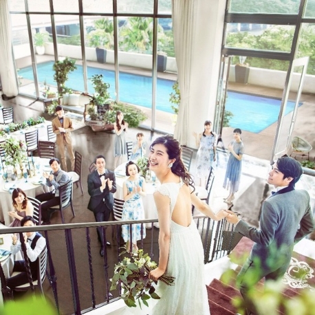 ヒルサイドクラブ迎賓館　徳島：【全館貸切】新チャペル&大階段で叶う花嫁体験*阿波牛コース試食