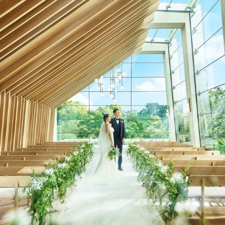 ニーズ表参道 by T&G WEDDING (旧 表参道テラス)：【当館人気No1*10大特典付】緑溢れるチャペル×特選牛試食