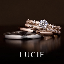 ＰＡＲＩＳ（ジュエリーパリ　ブライダル）:LUCIE（ルシエ）『Clocher』 エレガントで華やかさも兼ね備えたリング