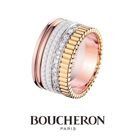 ＰＡＲＩＳ（ジュエリーパリ　ブライダル）:【BOUCHERON】キャトル ホワイト ダイヤモンド リング ラージ