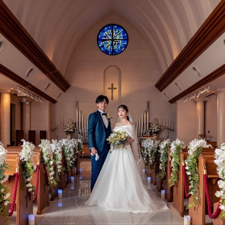 ホテル メルパルクＮＡＧＯＹＡ：【豪華特典＆ランチ付】白亜チャペルマッピング＆ガーデン体験