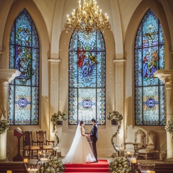 結婚式場：≪大聖堂挙式×螺旋階段≫2会場見学ツアー*無料和牛試食付