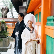 博多百年蔵（国登録有形文化財）：日本の伝統「神前式」×日本の花嫁「白無垢」◇神社挙式×和婚