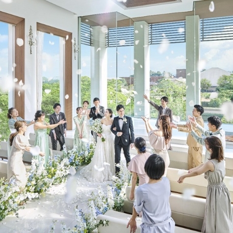 THE MEETS MARINA TERRACE（ザ・ミーツ マリーナテラス）：＼光と緑溢れるチャペル＆大階段入場体験／BIG特典＆豪華試食