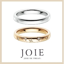 JOIE de treat. (ジョア ドゥ トリート）:【couleur クルール（彩り）】ランダムに表情豊かにセッティングされたダイヤ