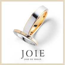 JOIE de treat. (ジョア ドゥ トリート）:【セミオーダーシリーズ】ふたつのリングを重ねてつくるこだわりのデザイン