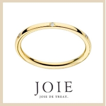 JOIE de treat. (ジョア ドゥ トリート）:【毎日着けたい着け心地】イエローゴールド×6石のダイヤで日常を華やかに演出