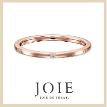 JOIE de treat. (ジョア ドゥ トリート）:【毎日着けたい方にオススメ♪】ピンクゴールド×6石のダイヤで日常を華やかに演出