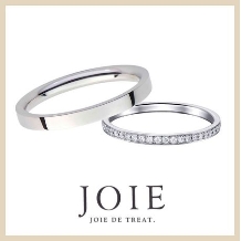 JOIE de treat. (ジョア ドゥ トリート）:【ストレートデザインが豊富なJOIE】何万通りの中からふたりだけのリングを選んで