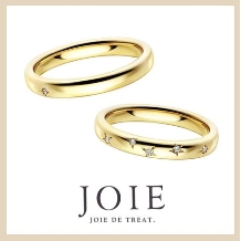 JOIE de treat. (ジョア ドゥ トリート）:【人気シリーズ☆】ランダムに、表情豊かにセッティングされたダイヤがポイント！