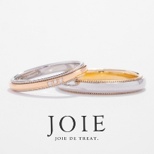 JOIE de treat. (ジョア ドゥ トリート):【コンビ/ゴールド×ミルでおしゃれに！】ふたつの素材を重ねてつくるこだわりリング