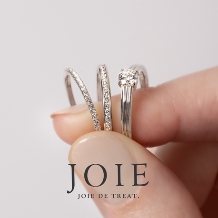 JOIE de treat. (ジョア ドゥ トリート):【石取れしにくい独自製法】日常使いも重ね付けもしやすい、人気のエタニティリング♪