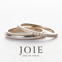 JOIE de treat. (ジョア ドゥ トリート):【★新色★シャンパンゴールド】セミオーダーでおふたりらしいアレンジをプラスして