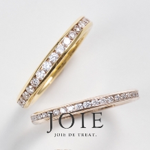 JOIE de treat. (ジョア ドゥ トリート):【ニュアンスカラーのエタニティ】 滑らかな着け心地と肌になじむ色味