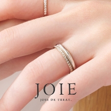 JOIE de treat. (ジョア ドゥ トリート):【★新色★シャンパンゴールド】セミオーダーでおふたりらしいアレンジをプラスして