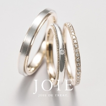 JOIE de treat. (ジョア ドゥ トリート):【★新色★プラチナ×シャンパンゴールド】おふたりの好きな素材を重ね合わせたコンビ