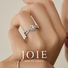 JOIE de treat. (ジョア ドゥ トリート):【愛のブーケをパヴェデザインで】 一生に一度だから、華やかなきらめきをまとう幸せ