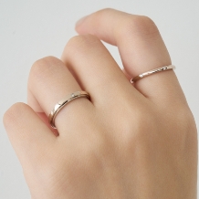 JOIE de treat. (ジョア ドゥ トリート):【★新色★ローズウッドゴールド×プラチナ】コンビデザインをおふたりらしい色味で！