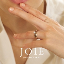 JOIE de treat. (ジョア ドゥ トリート):【シャンパンゴールドのマリッジリング】セミオーダーで叶えるふたりらしいペアリング