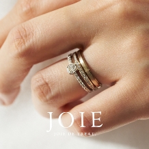 JOIE de treat. (ジョア ドゥ トリート):【ニュアンスカラーのエタニティ】 滑らかな着け心地と肌になじむ色味