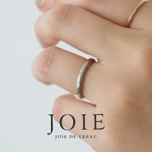 JOIE de treat. (ジョア ドゥ トリート):【ローズウッド×プラチナコンビ】ふたりだけのマリッジリング