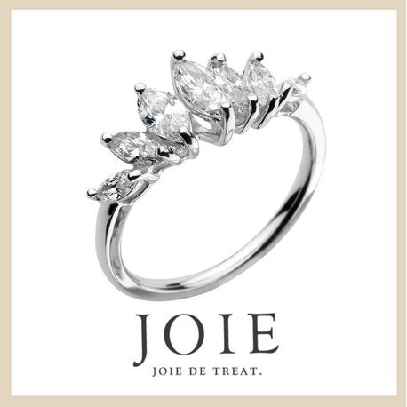 JOIE de treat. (ジョア ドゥ トリート）:【美しいマーキースカット】7石のダイヤが美しく輝く指輪