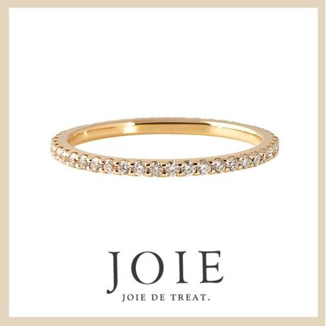 JOIE de treat. (ジョア ドゥ トリート）:【華奢でも強く、美しい指輪】希少性の高い細身で華奢なエタニティをカジュアルに