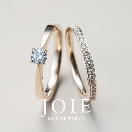 【毎日着けたいシャンパンゴールド】さり気ない上品な輝きのエンゲージリング