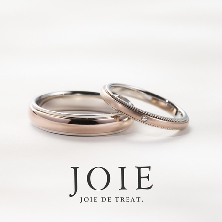 JOIE de treat. (ジョア ドゥ トリート):【★新色★プラチナ×ローズウッドゴールド】お好みの素材を重ね合わせたコンビ