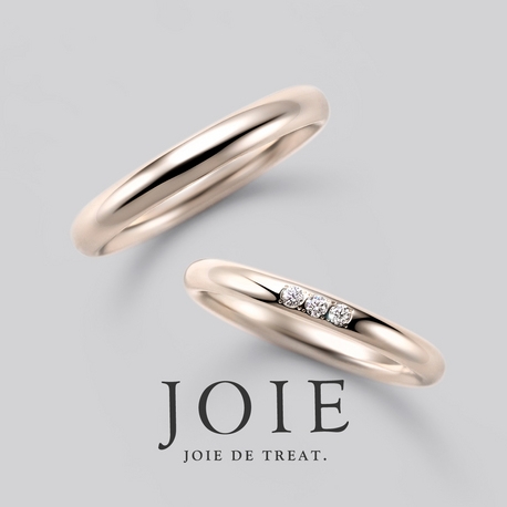 JOIE de treat. (ジョア ドゥ トリート):【シャンパンゴールドのマリッジリング】シンプルに、でもこだわりを込めて