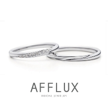 【AFFLUX】繊細なダイヤモンドの流れが美しいデザイン　AYA