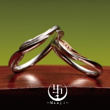 【Manji】シンプルながらも個性が加味された、和に因んだ結婚指輪　千年樹