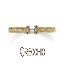 【ORECCHIO】ミル打ちとダイヤが輝くアンティークデザイン　フランキンセンス