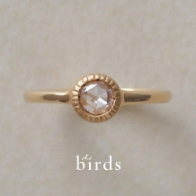 【birds】ローズカットダイヤモンドの透明感のある美しい輝き journey