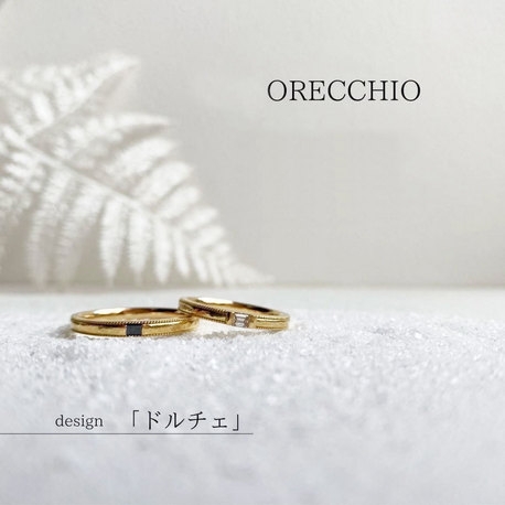 WEDY（ウェディ）:【ORECCHIO】イエローゴールドとミル打ちのアンティークデザイン　ドルチェ