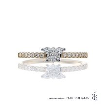 FRAU KOBE JAPAN／フラウ コウベ ジャパン:'バタフライ’／蝶の形をした珍しいカットのダイヤを使用したリング