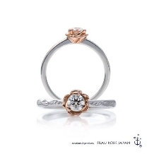 'ローズ'の指輪／今まさに咲き誇るバラをモチーフにした美しいエンゲージリング