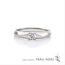 FRAU KOBE JAPAN／フラウ コウベ ジャパン:ふたりの愛を「溶けない氷」で表現した指輪。滑らかな金属の輝きが人気。'メルツ'