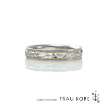 FRAU KOBE JAPAN／フラウ コウベ ジャパン:'アラベスクプレミアム'／西洋唐草の模様を彫刻技法で施された幅太マリッジ